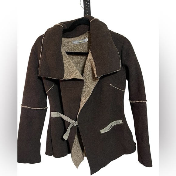 Stina Sayre Sherpa Lined Jacket Sz Small - Picture 1 of 6